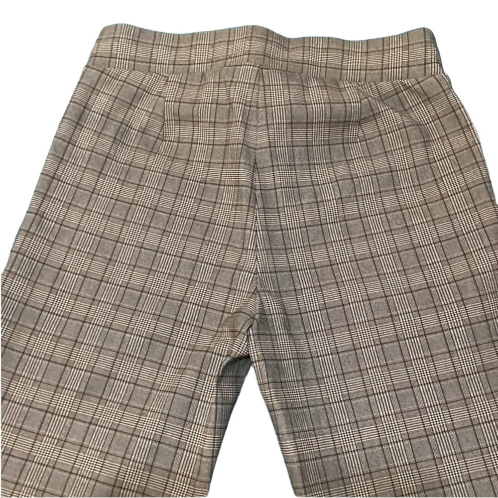 89th + Madison Womens Brown Plaid Bootcut Dress Pants Stretch Size Medium - Picture 3 of 8
